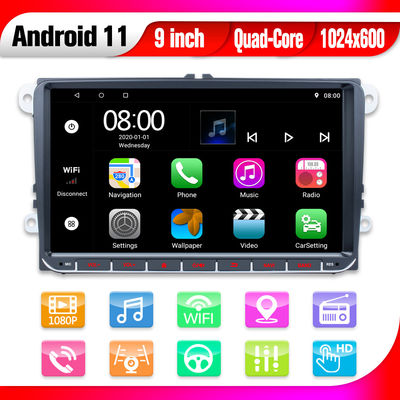 Jugador estéreo GPS USB de la radio de coche del coche de VW Android de Android 11 ninguna pulgada IPS del dinar 9 del DVD 2